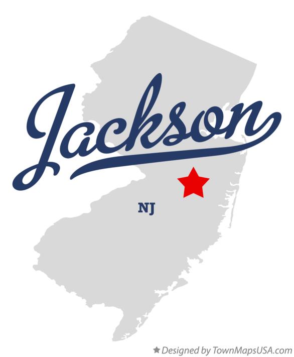 Map of Jackson New Jersey NJ