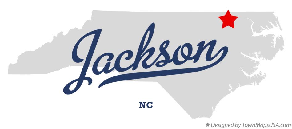 Map of Jackson North Carolina NC