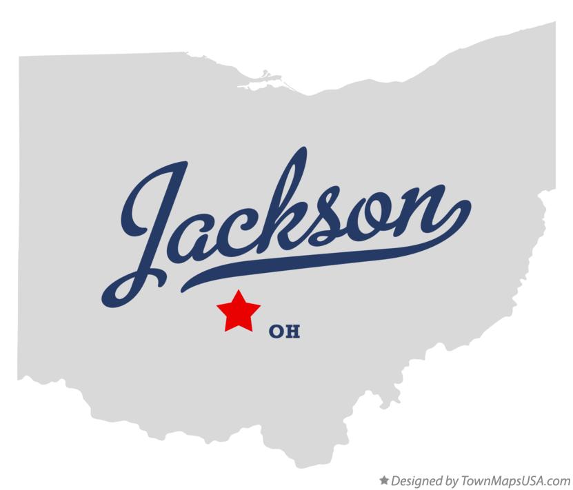 Map of Jackson Ohio OH
