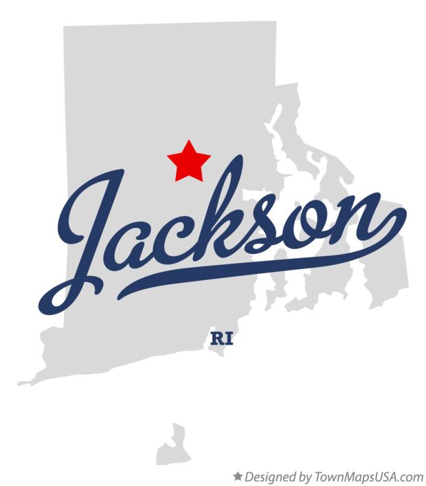 Map of Jackson Rhode Island RI