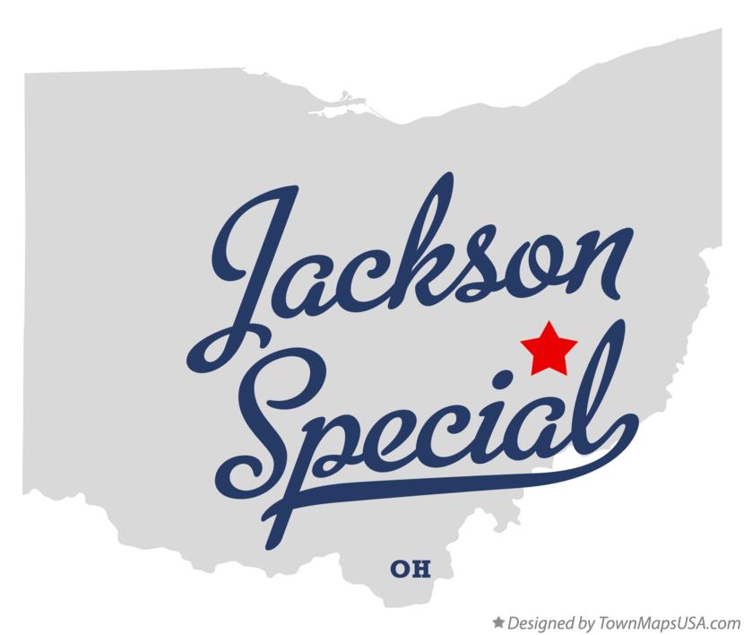 Map of Jackson Special Ohio OH