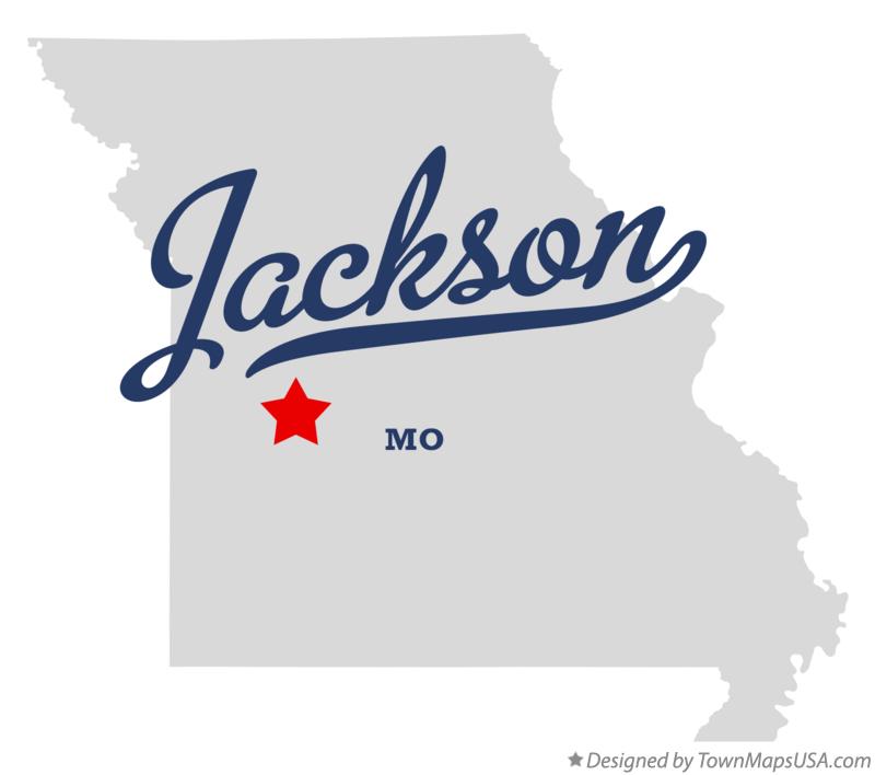 Map of Jackson Missouri MO