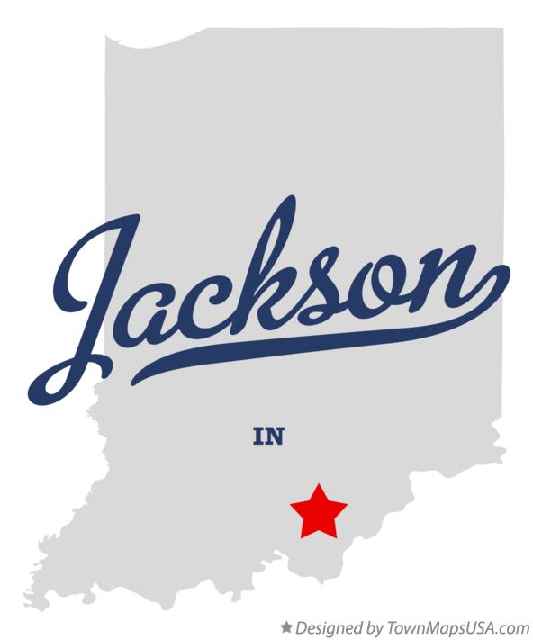 Map of Jackson Indiana IN