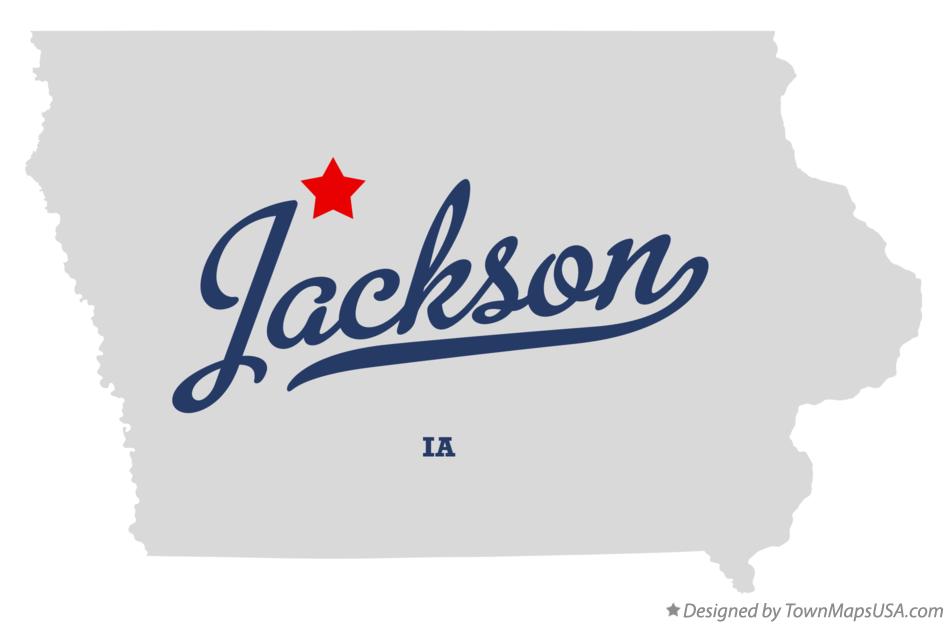 Map of Jackson Iowa IA