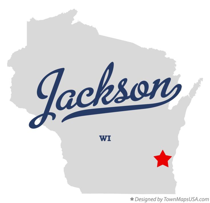 Map of Jackson Wisconsin WI