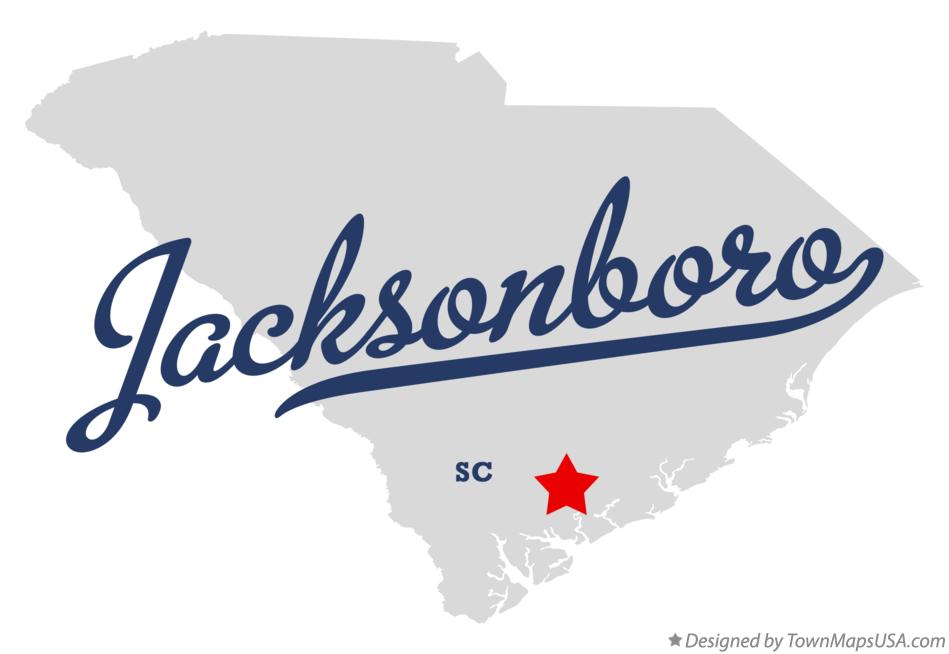 Map of Jacksonboro South Carolina SC