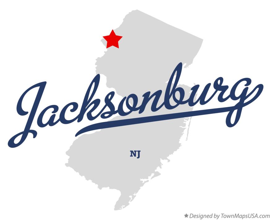 Map of Jacksonburg New Jersey NJ