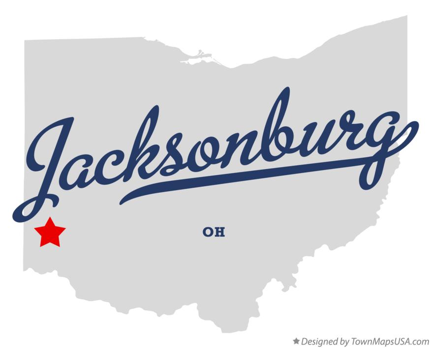 Map of Jacksonburg Ohio OH