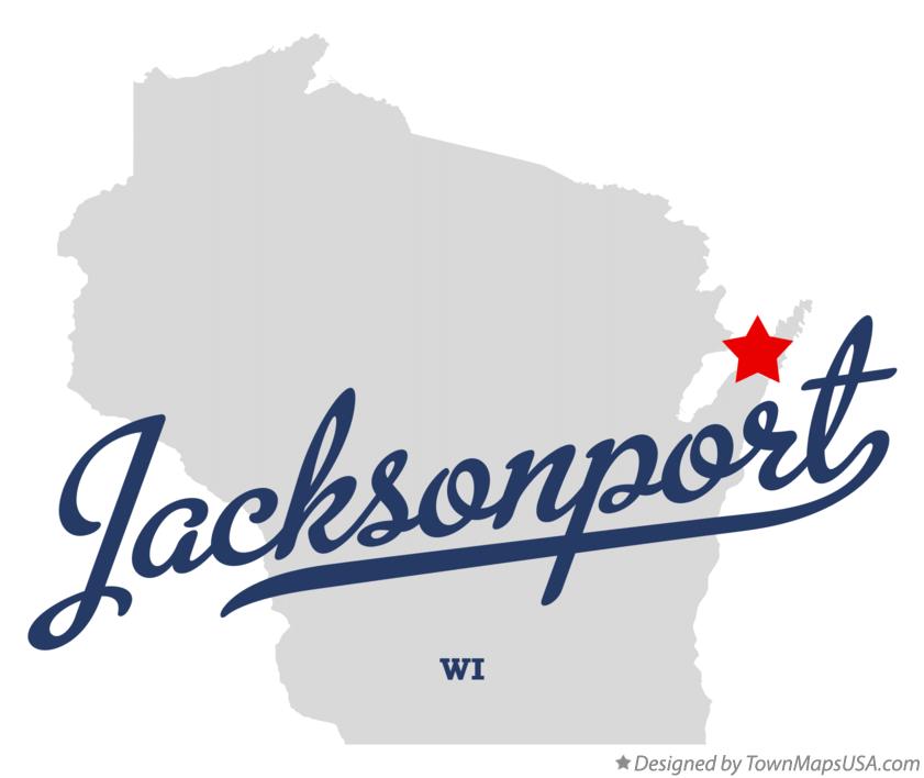 Map of Jacksonport Wisconsin WI