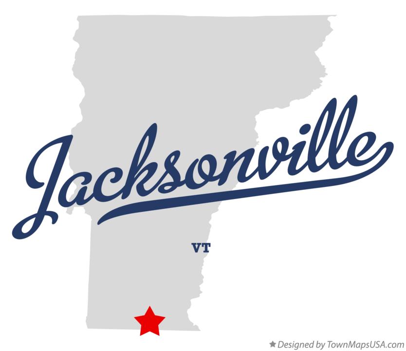 Map of Jacksonville Vermont VT