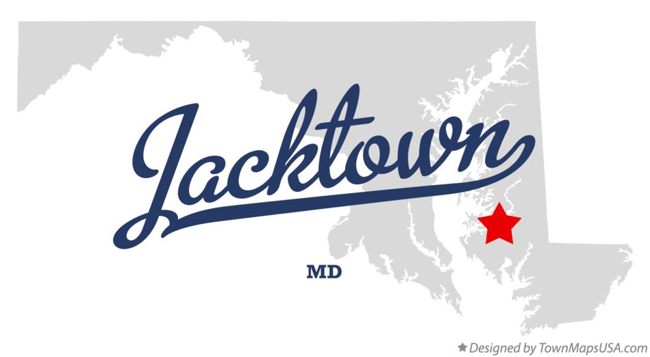 Map of Jacktown Maryland MD