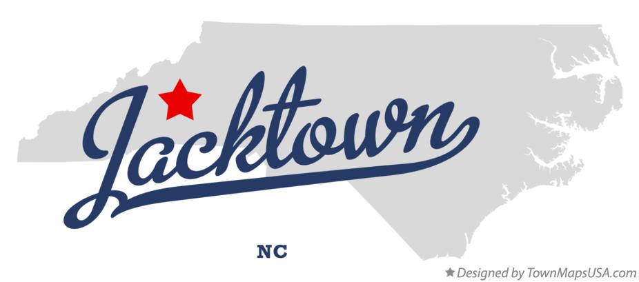 Map of Jacktown North Carolina NC