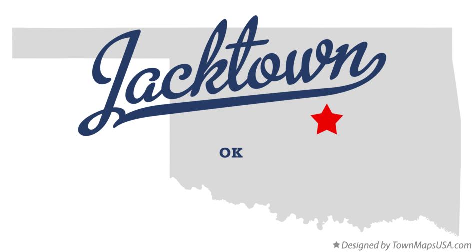 Map of Jacktown Oklahoma OK