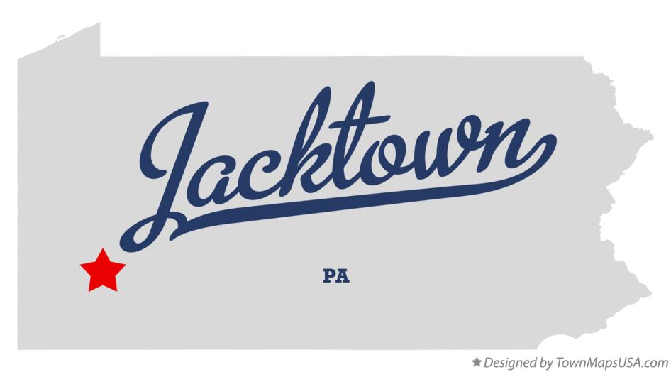 Map of Jacktown Pennsylvania PA