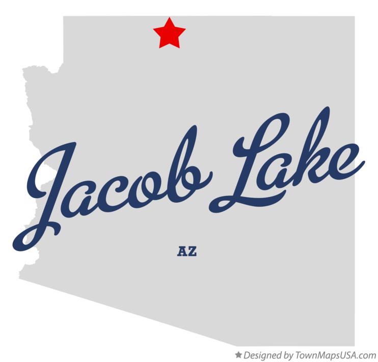 Map of Jacob Lake Arizona AZ