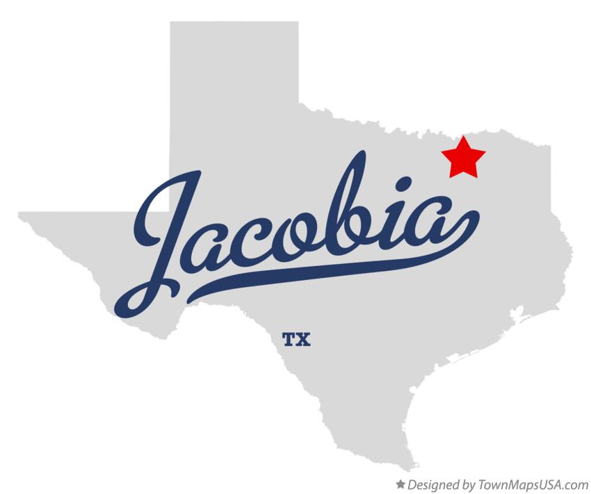 Map of Jacobia Texas TX