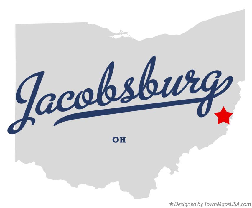 Map of Jacobsburg Ohio OH