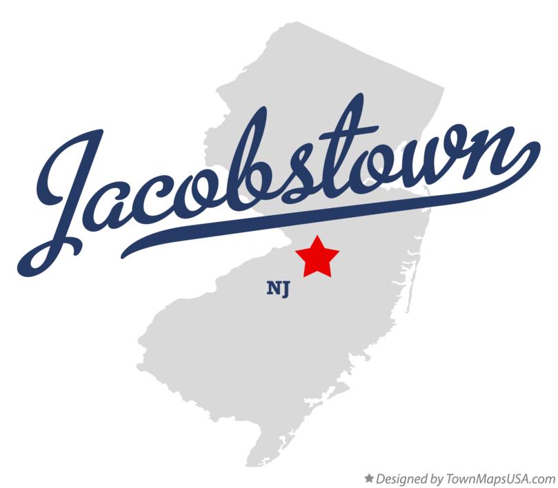 Map of Jacobstown New Jersey NJ