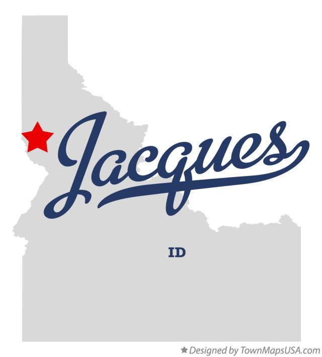 Map of Jacques Idaho ID