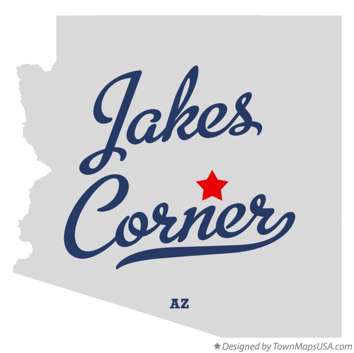 Map of Jakes Corner Arizona AZ