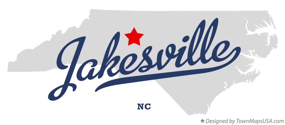 Map of Jakesville North Carolina NC
