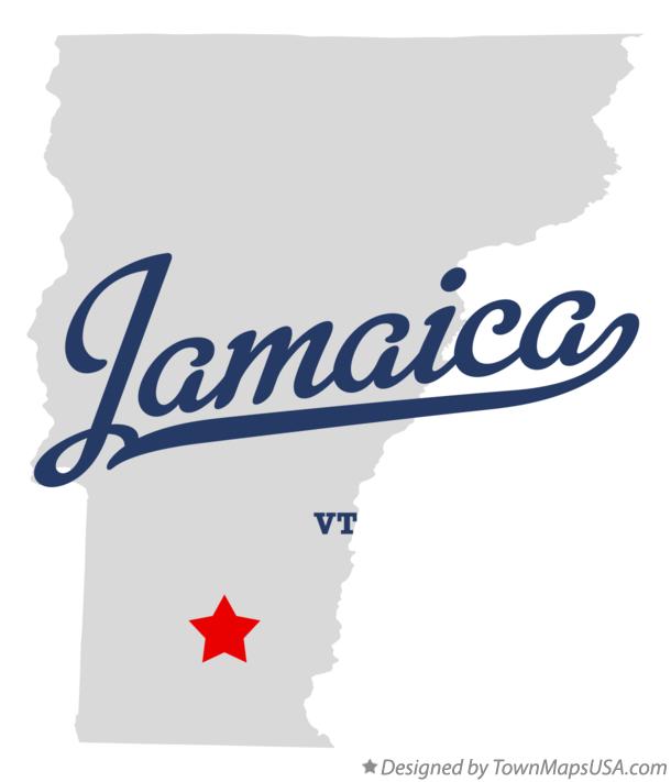 Map of Jamaica Vermont VT