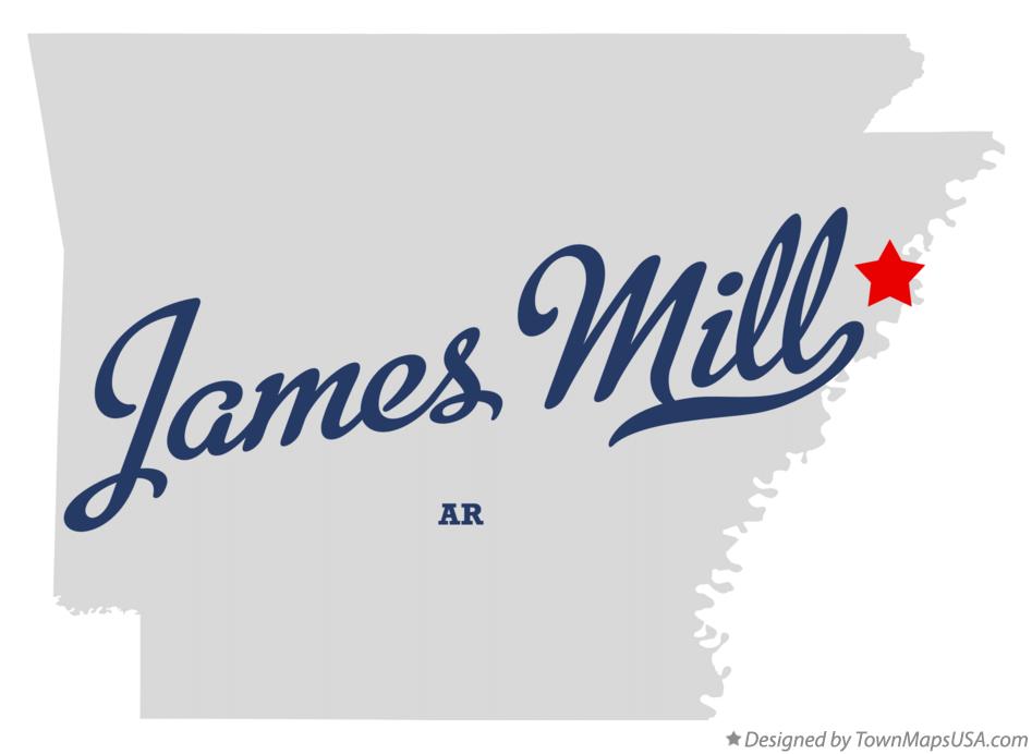 Map of James Mill Arkansas AR
