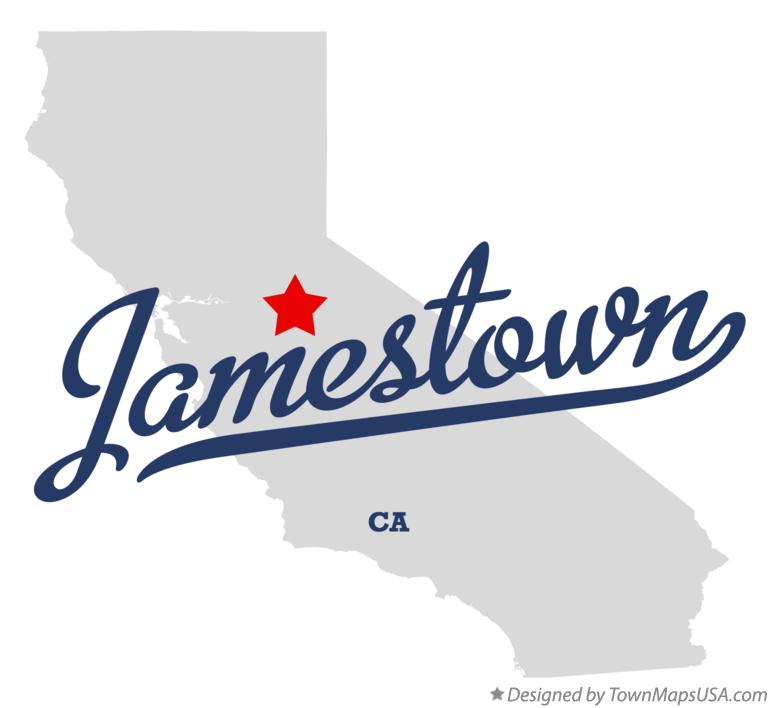 Map of Jamestown California CA