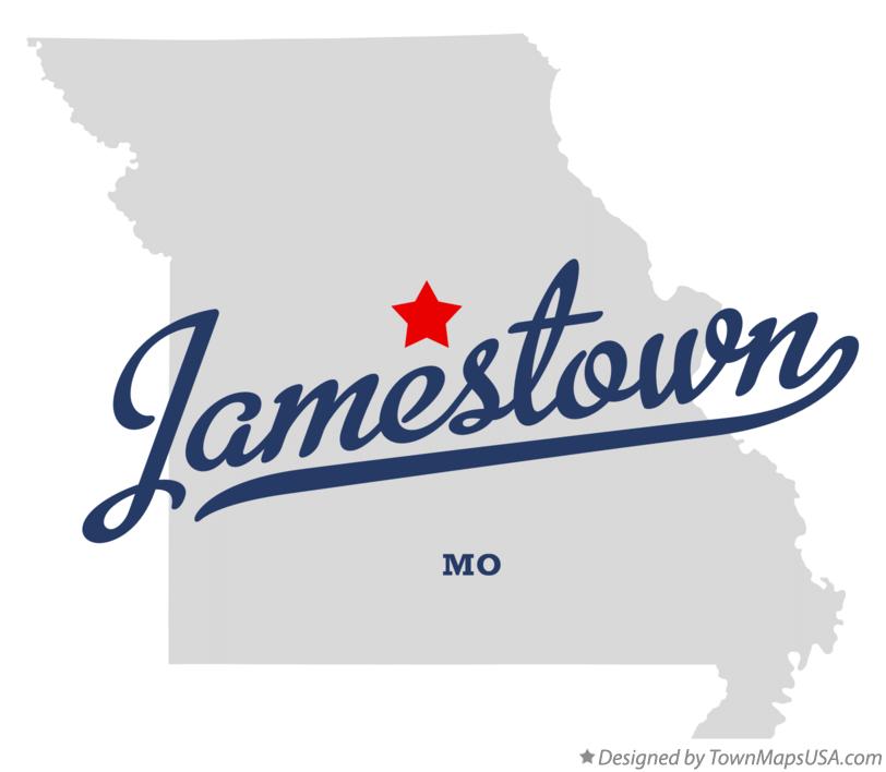 Map of Jamestown Missouri MO