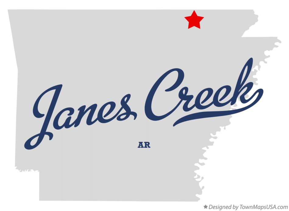 Map of Janes Creek Arkansas AR
