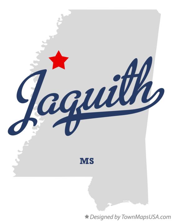 Map of Jaquith Mississippi MS