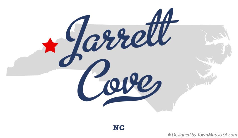 Map of Jarrett Cove North Carolina NC