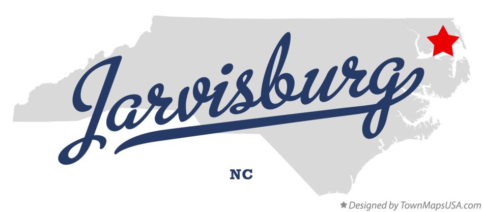 Map of Jarvisburg North Carolina NC