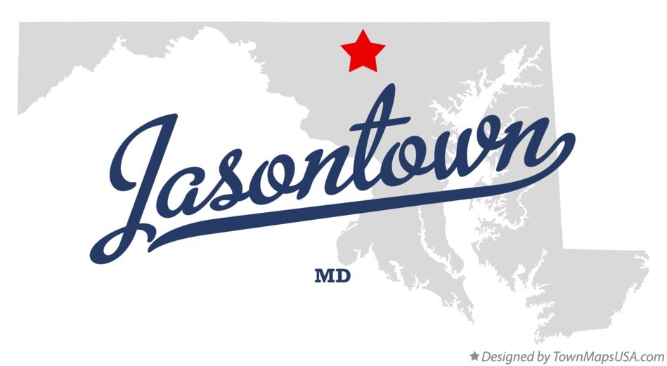Map of Jasontown Maryland MD