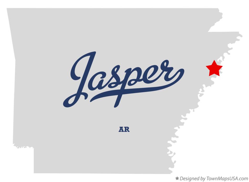 Map of Jasper Arkansas AR