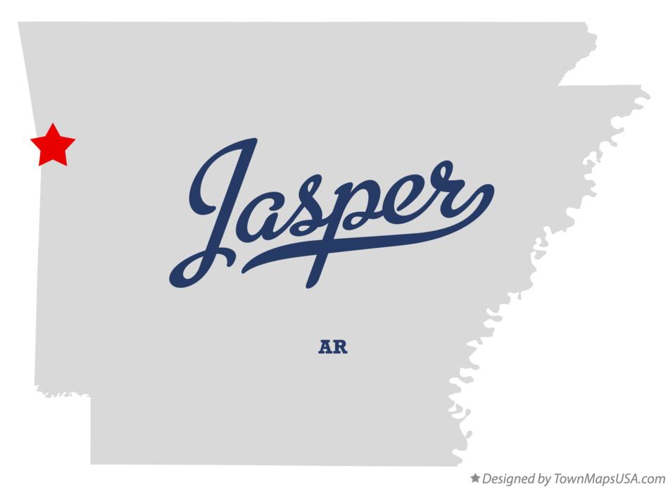 Map of Jasper Arkansas AR