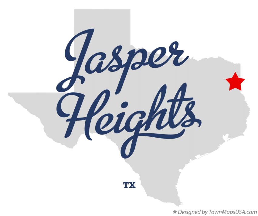 Map of Jasper Heights Texas TX