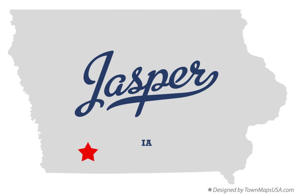 Map of Jasper Iowa IA
