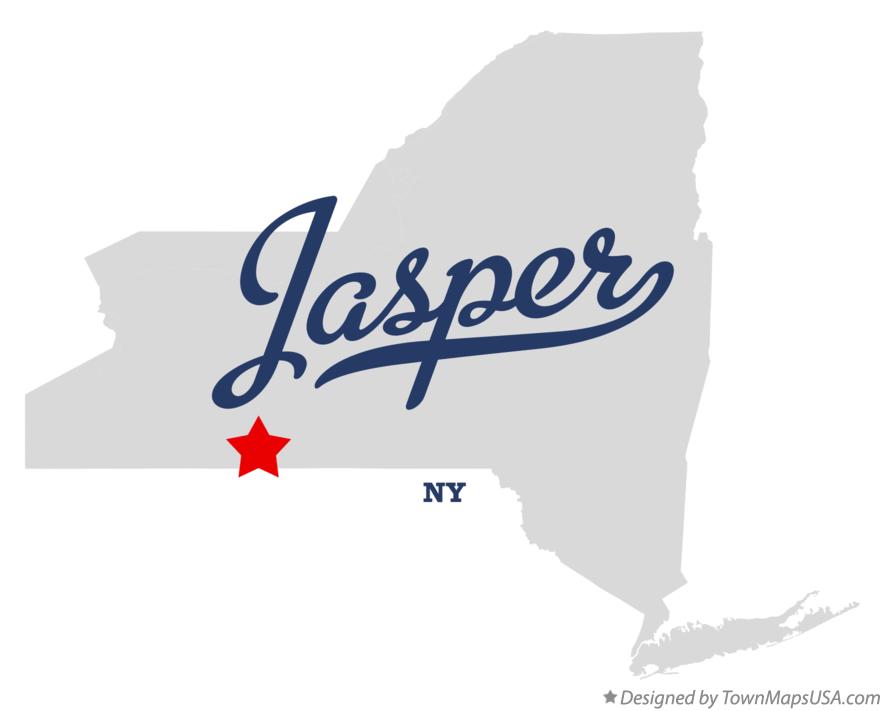 Map of Jasper New York NY