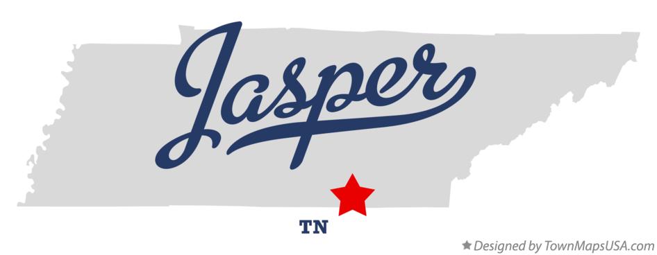 Map of Jasper Tennessee TN