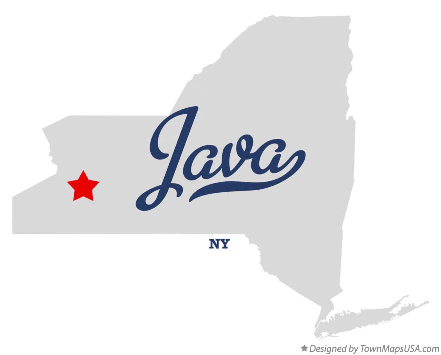 Map of Java New York NY