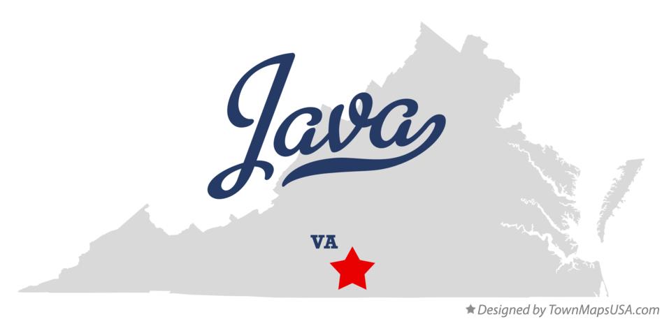 Map of Java Virginia VA