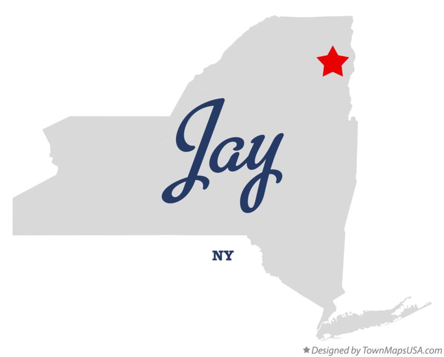 Map of Jay New York NY