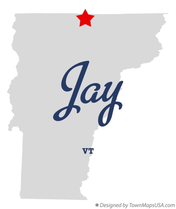 Map of Jay Vermont VT