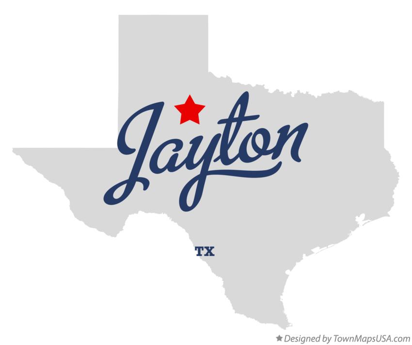 Map of Jayton Texas TX