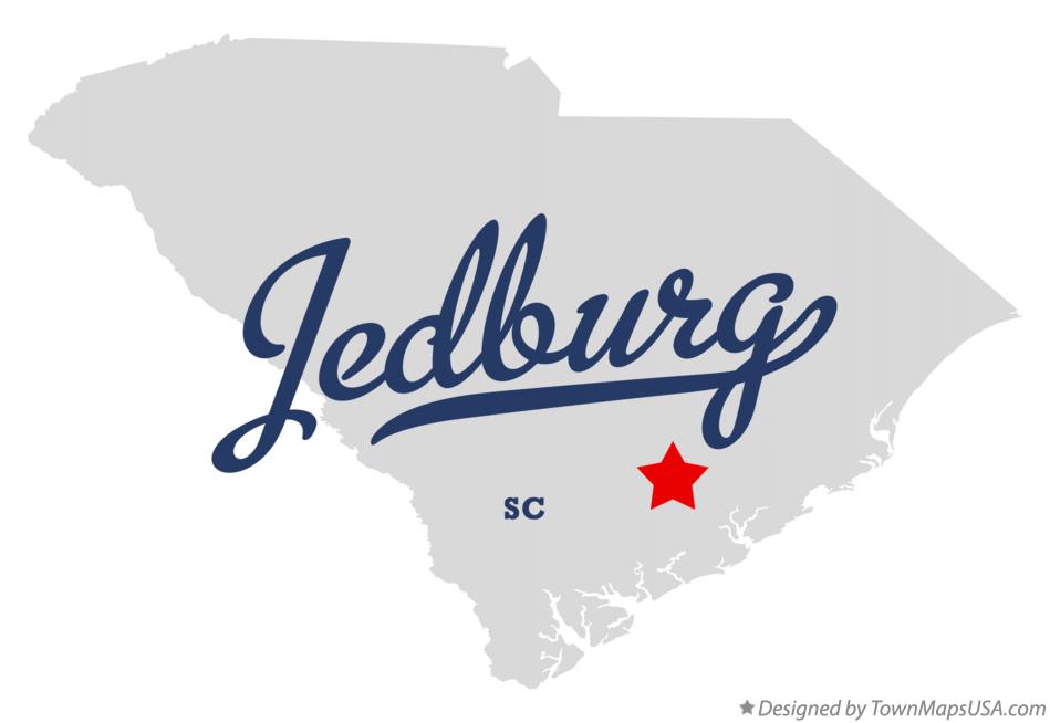Map of Jedburg South Carolina SC
