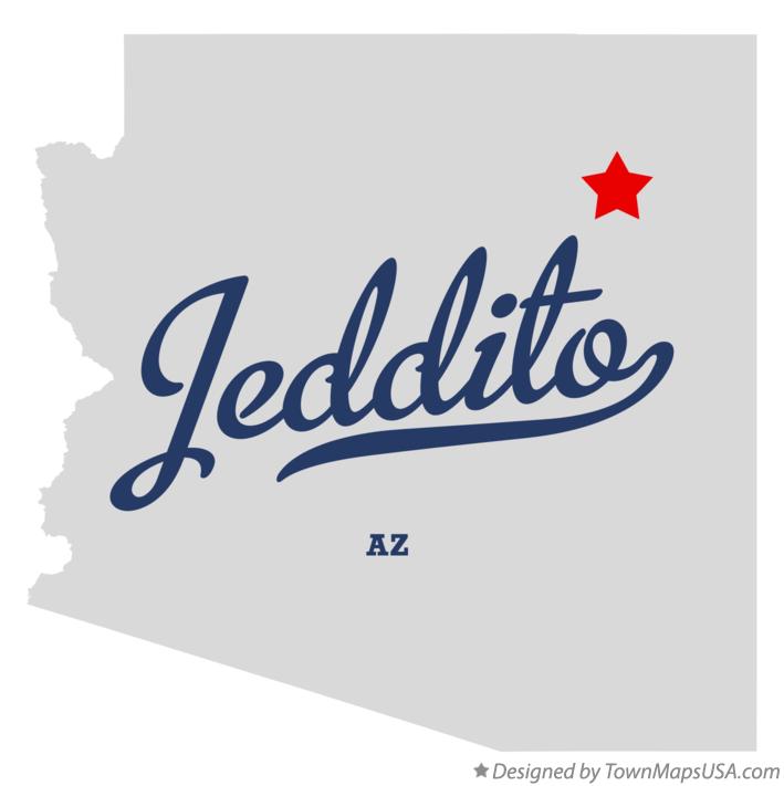 Map of Jeddito Arizona AZ