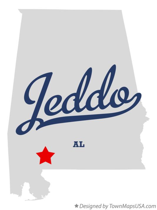 Map of Jeddo Alabama AL