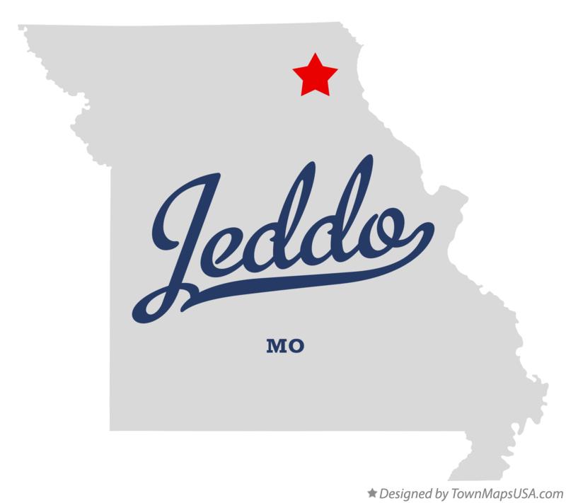 Map of Jeddo Missouri MO