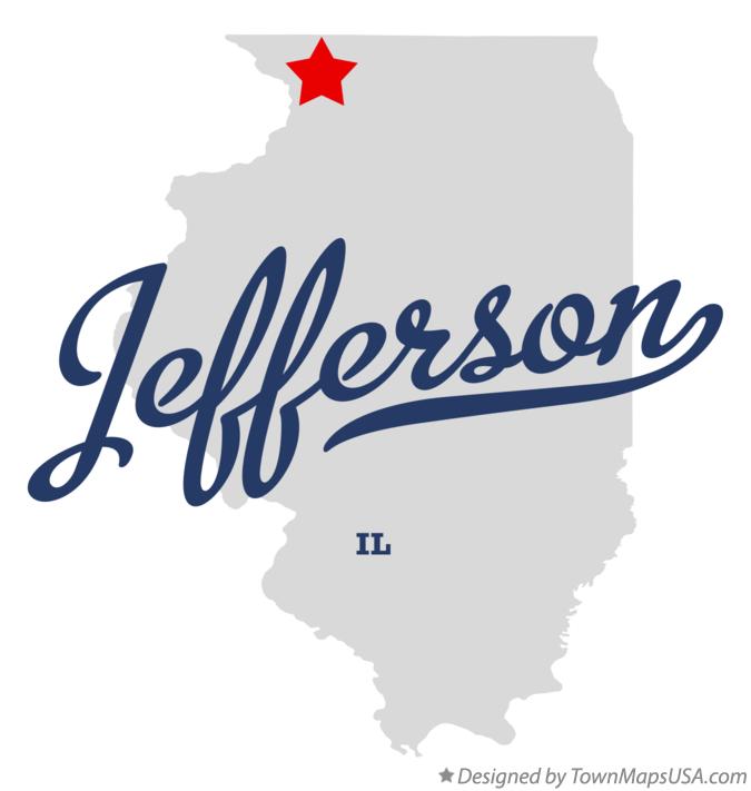 Map of Jefferson Illinois IL